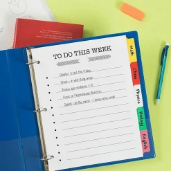 Avery® Big Tab™ Write-On Tab Dividers With Erasable Laminated Tabs, 5-Tab, Multicolor