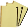 Avery® Black Leather Tab Dividers, 1–31