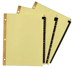 Avery® Black Leather Tab Dividers, 1–31