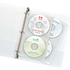 Avery® CD Sheet-Protector Pages, Clear, Pack Of 5