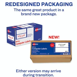 Avery® Continuous Form Permanent Address Labels, 4014, Rectangle, 4