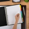 Avery® Customizable Index Maker® Dividers For 3 Ring Binder, Easy Print & Apply Clear Label Strip, 12 Tab, Multicolor, Pack Of 5 Sets