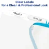Avery® Customizable Index Maker® Dividers for 3 Ring Binder, Easy Print & Apply Clear Label Strip, 5 Tab, White, Box Of 50 Sets