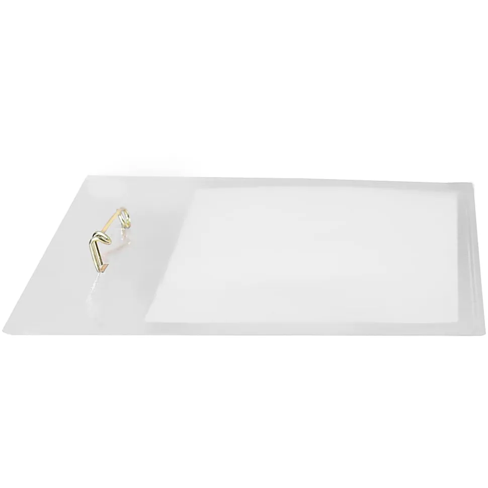 Avery® Customizable Name Badges With Pins, 74540, 3" x 4", Clear Name Tag Holders With White Printable Inserts, Pack of 100