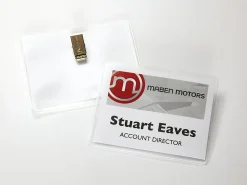 Avery® Customizable Name Badges With Clips, Rectangle, 74541, 3