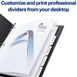 Avery® Customizable Print-On™ Dividers, 8 1/2