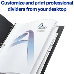 Avery® Customizable Print-On™ Dividers, 8 1/2