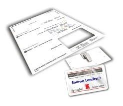 Avery® Customizable Self-Laminating Name Badges, 5362, 2.25" x 3.5", White, 30 Name Tags With Clips