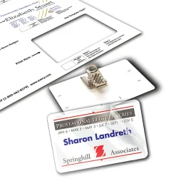 Avery® Customizable Self-Laminating Name Badges, 5362, 2.25