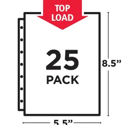 Avery® Diamond Clear Heavyweight Sheet Protectors For Mini Binders, Holds 8.5