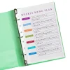Avery® Diamond Clear Heavyweight Sheet Protectors For Mini Binders, 5 1/2" x 8 1/2", 7-Hole, Clear, Pack Of 25