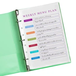 Avery® Diamond Clear Heavyweight Sheet Protectors For Mini Binders, 5 1/2" x 8 1/2", 7-Hole, Clear, Pack Of 25