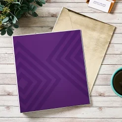 Avery® Dual Effect Heavy-Duty 3-Ring Binder, 1" Slant Rings, Plum Purple