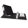 Avery® Durable 3-Ring Binder, 2" Round Rings, Half Letter (5-1/2" x 8-1/2"), 45% Recycled, Black