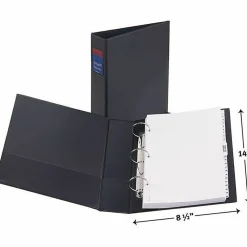 Avery® Durable 3-Ring Binder, 2" Round Rings, Legal (8-1/2" x 14"), 45% Recycled, Black