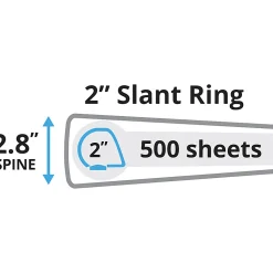 Avery® Durable 3-Ring Binder With EZ-Turn™ Rings, 2