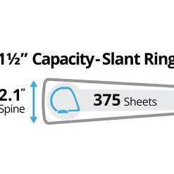 Avery® Durable View Binders, Letter-Size, 1-1/2