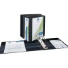 Avery® Durable View Binders- 4" Ring, 8 1/2" x 11", Black, Pack Of 3