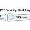 Avery® Durable View 3 Ring Binder, 4" EZD® Rings, White, 6 Binders