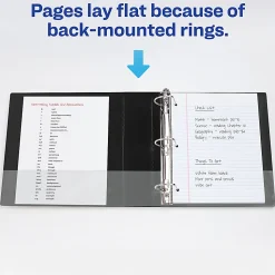 Avery® Durable View 3-Ring Binder, 2" Slant Rings, Black, Pack Of 6