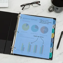 Avery® Durable Write-On Plastic Dividers With Erasable Tabs, 8 1/2