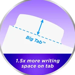 Avery® Durable Write-On Plastic Dividers With Erasable Tabs, 8 1/2