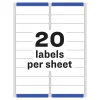 Avery® Easy Peel® Address Labels With Sure Feed® Technology, 5961, Rectangle, 1" x 4", Matte White, Box Of 5,000