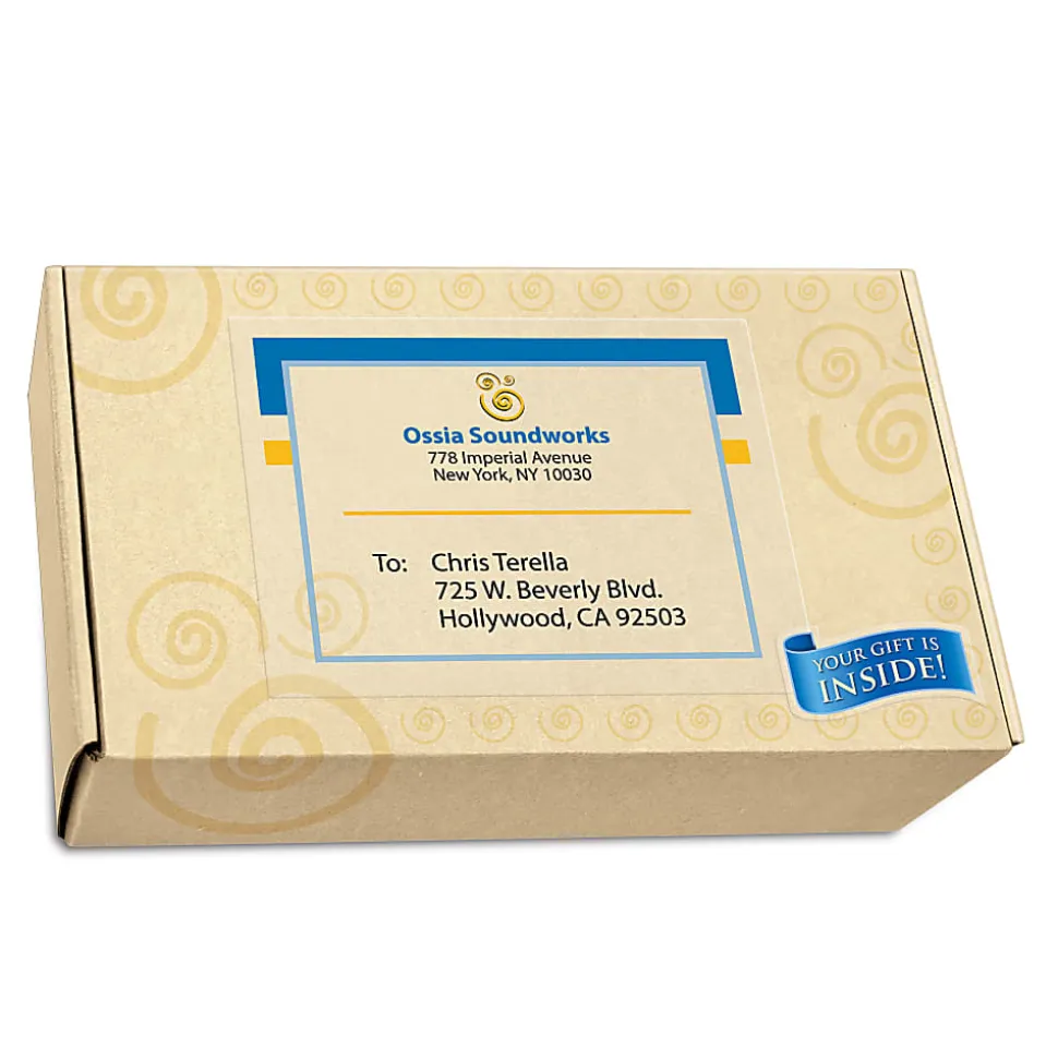 Avery® Easy Peel® Clear Full-Sheet Labels, 8665, Full Sheet, 8 1/2" x 11", Box Of 25