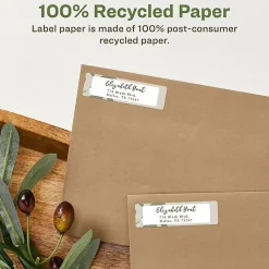 Avery® Easy Peel® EcoFriendly Permanent Inkjet/Laser Return Address Labels, 48467, 1/2