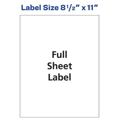 Avery® Easy Peel® Permanent Address Labels, Shipping, 18665, 8 1/2
