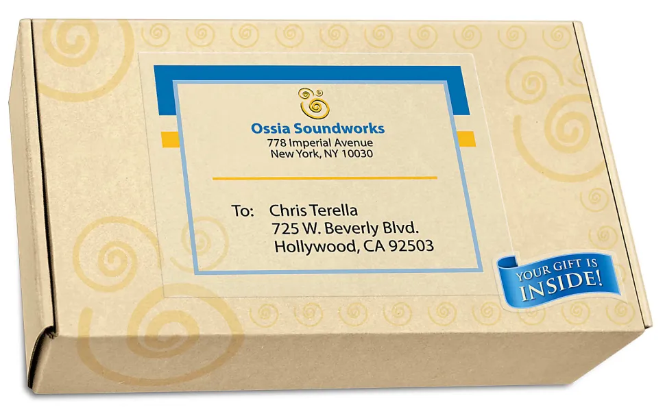 Avery® Easy Peel® Permanent Address Labels, Shipping, 18665, 8 1/2" x 11", Matte Clear, Box Of 10