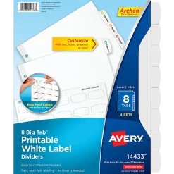 Avery® Easy Peel® Pop-up Edge® Label Dividers, 8 1/2