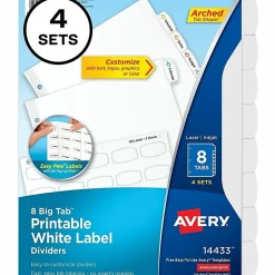 Avery® Easy Peel® Pop-up Edge® Label Dividers, 8 1/2