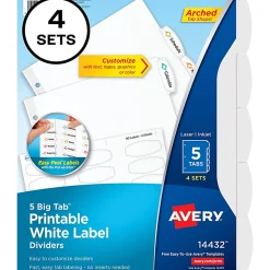 Avery® Easy Peel® Pop-up Edge® Label Dividers, 8 1/2