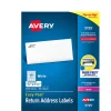 Avery® Easy Peel® Return Address Labels With Sure Feed® Technology, 5155, Rectangle, 2/3" x 1-3/4", White, Pack Of 6,000