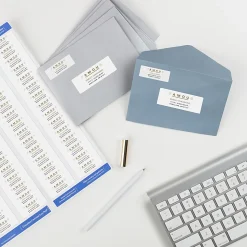 Avery® Easy Peel® Return Address Labels With Sure Feed® Technology, 5155, Rectangle, 2/3