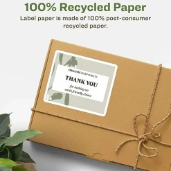 Avery® EcoFriendly Permanent Shipping Labels, 48464, 3 1/3