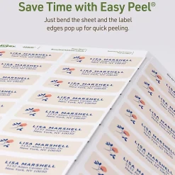 Avery® EcoFriendly Recycled Labels, Rectangle, 2/3