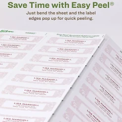 Avery® EcoFriendly Recycled Labels, Rectangle, 1" x 2-5/8", Matte White, Pack Of 300