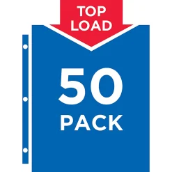Avery® Economy Sheet Protectors, Top Load, 8-1/2" x 11", Semi-Clear, 50 Document Protectors