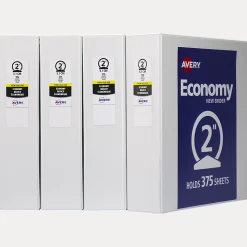 Avery® Economy View 3 Ring Binders, 2