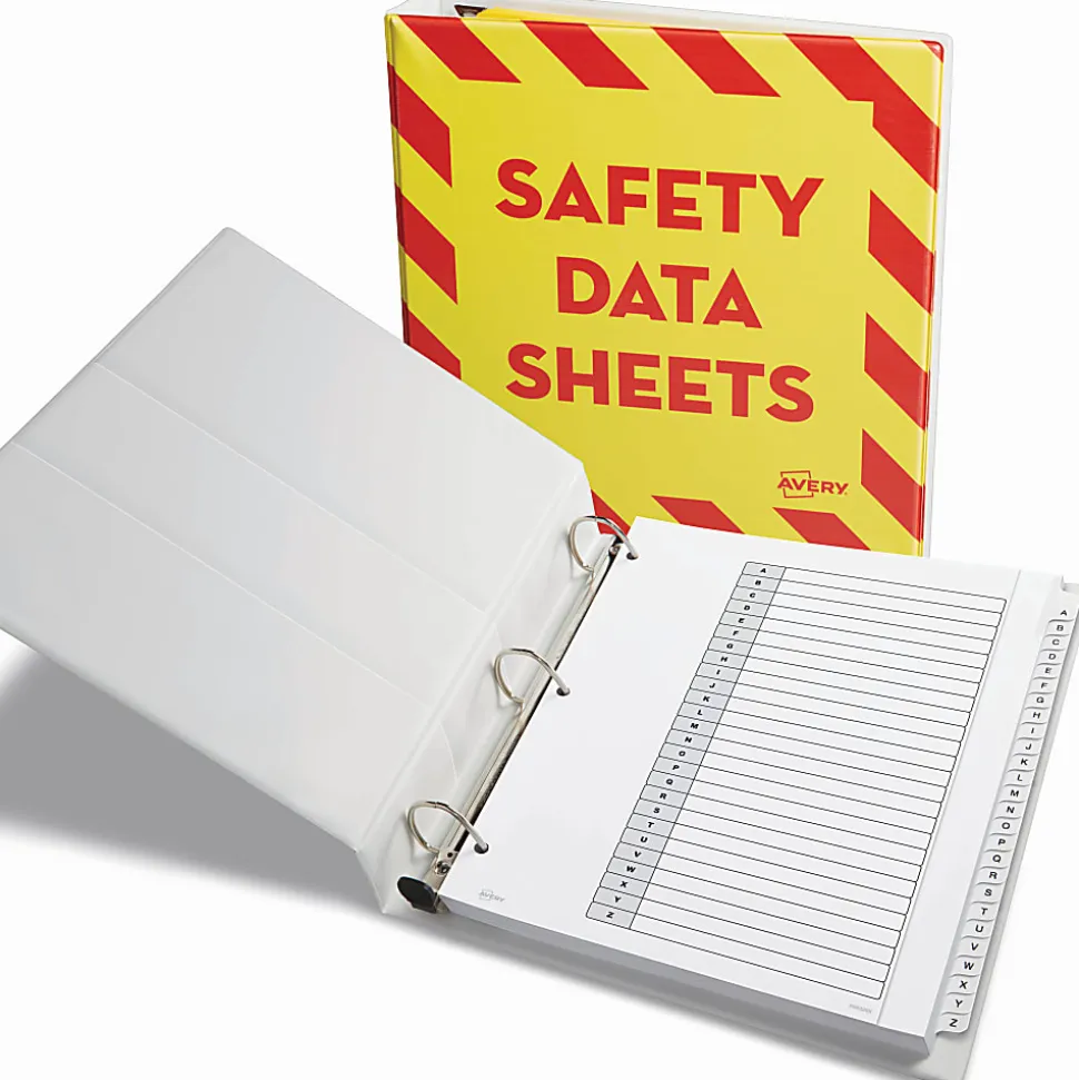 Avery® Extra-Wide A-Z Tab With Customizable Table of Contents Dividers For 3 Ring Binders, 9-1/4" x 11", 26 Tab, White, 1 Set