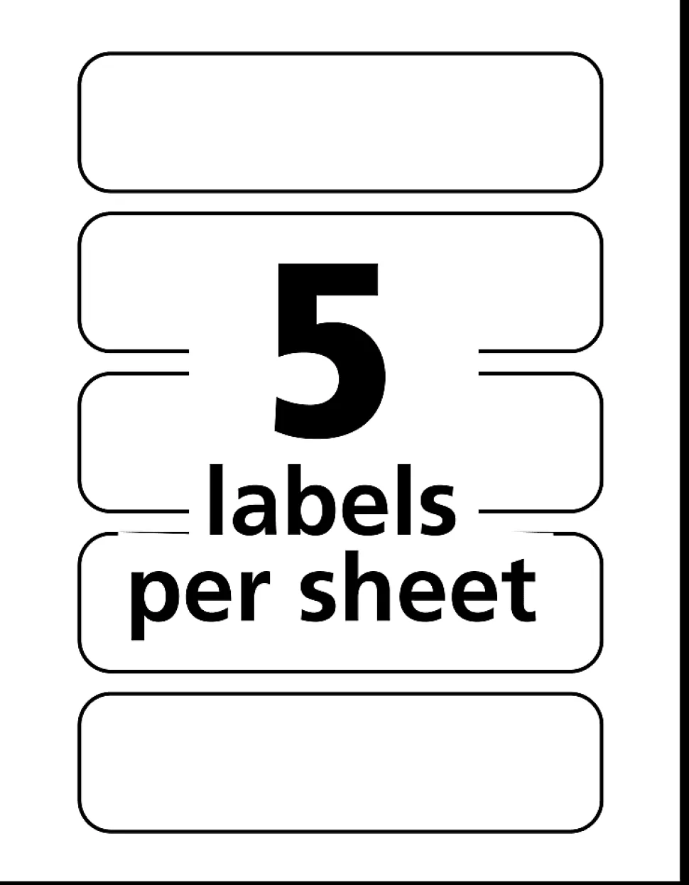 Avery® Flexible Name Badge Labels, Rectangle, 5154, 1" x 3 3/4", Assorted Colors, Pack Of 100