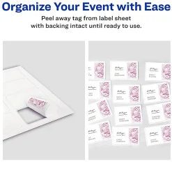 Avery® Flexible Name Badge Labels, 5895, 2 1/3