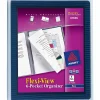 Avery® Flexi-View Organizer, 8-1/2" x 11", 6 Pocket, Navy Blue