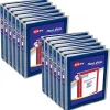 Avery® Flexi-View® 3 Ring Binder, 1" Round Rings, Navy Blue, Pack Of 12