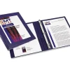 Avery® Frame View 3-Ring Binder With Locking One-Touch EZD™ Rings, 1/2" D-Rings, 50% Recycled, Navy
