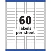 Avery® Glossy Address Labels With Sure Feed® Technology, 6520, Rectangle, 2/3" x 1-3/4", Clear, Pack Of 600
