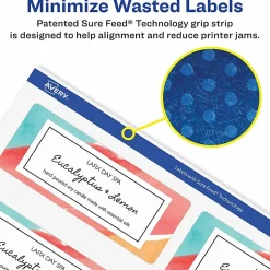 Avery® Glossy Permanent Labels, 6528, Mailing, 2