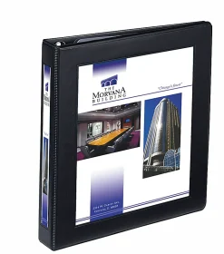 Avery® Heavy-Duty Framed View 3-Ring Binder, 1" One Touch EZD® Rings, Black, 1 Binder